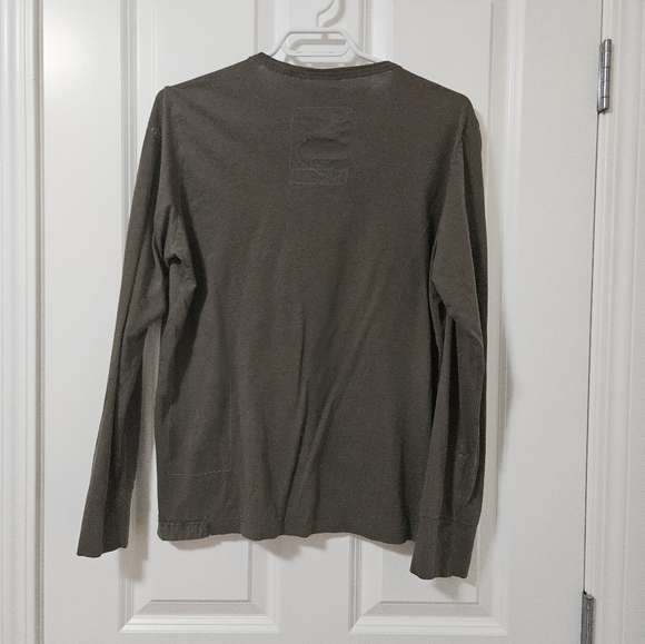 G-star raw men's Medium long sleeve green t shirt - Picture 2 of 12